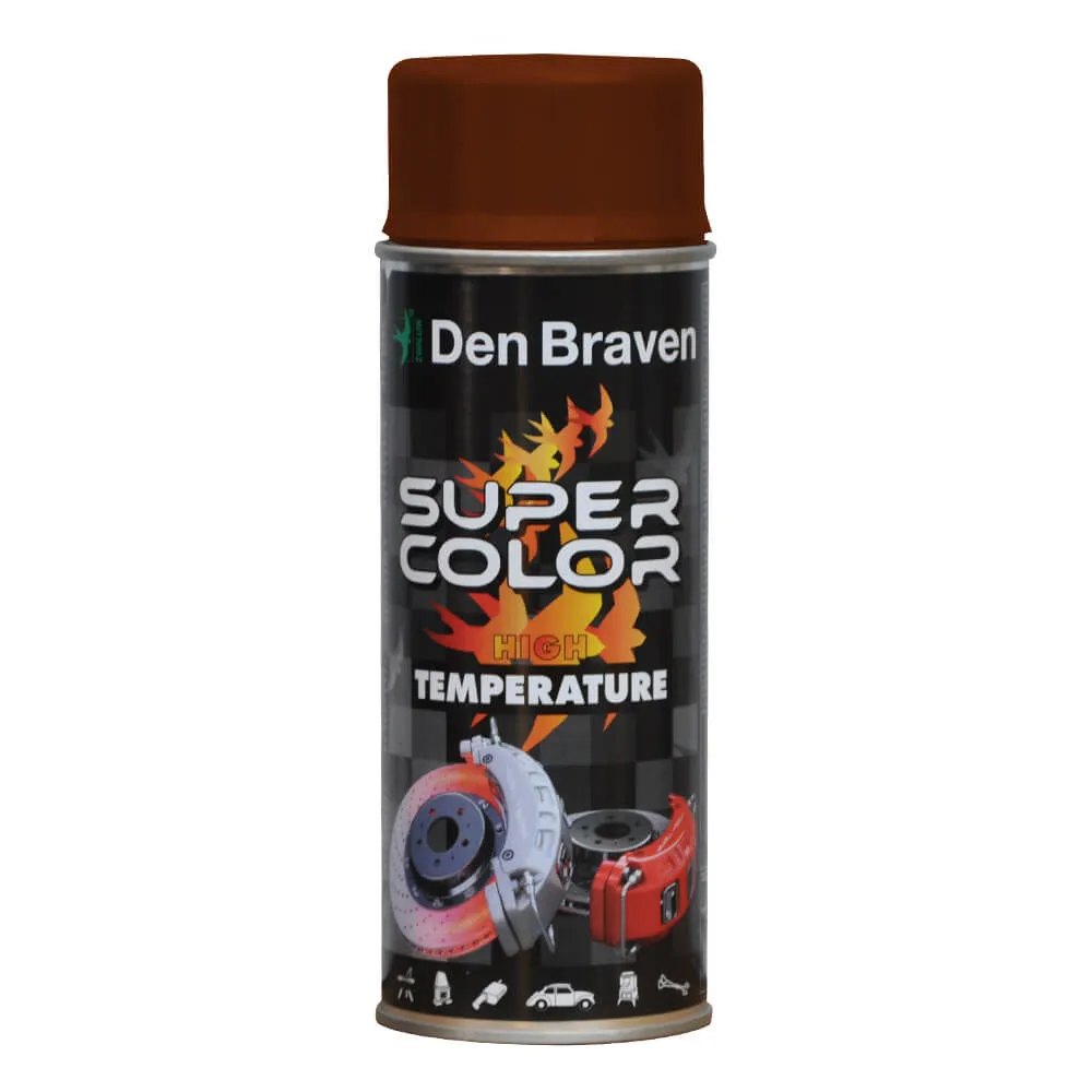 Spray Den Braven Super Color High Temperature, 400 ml, Maro