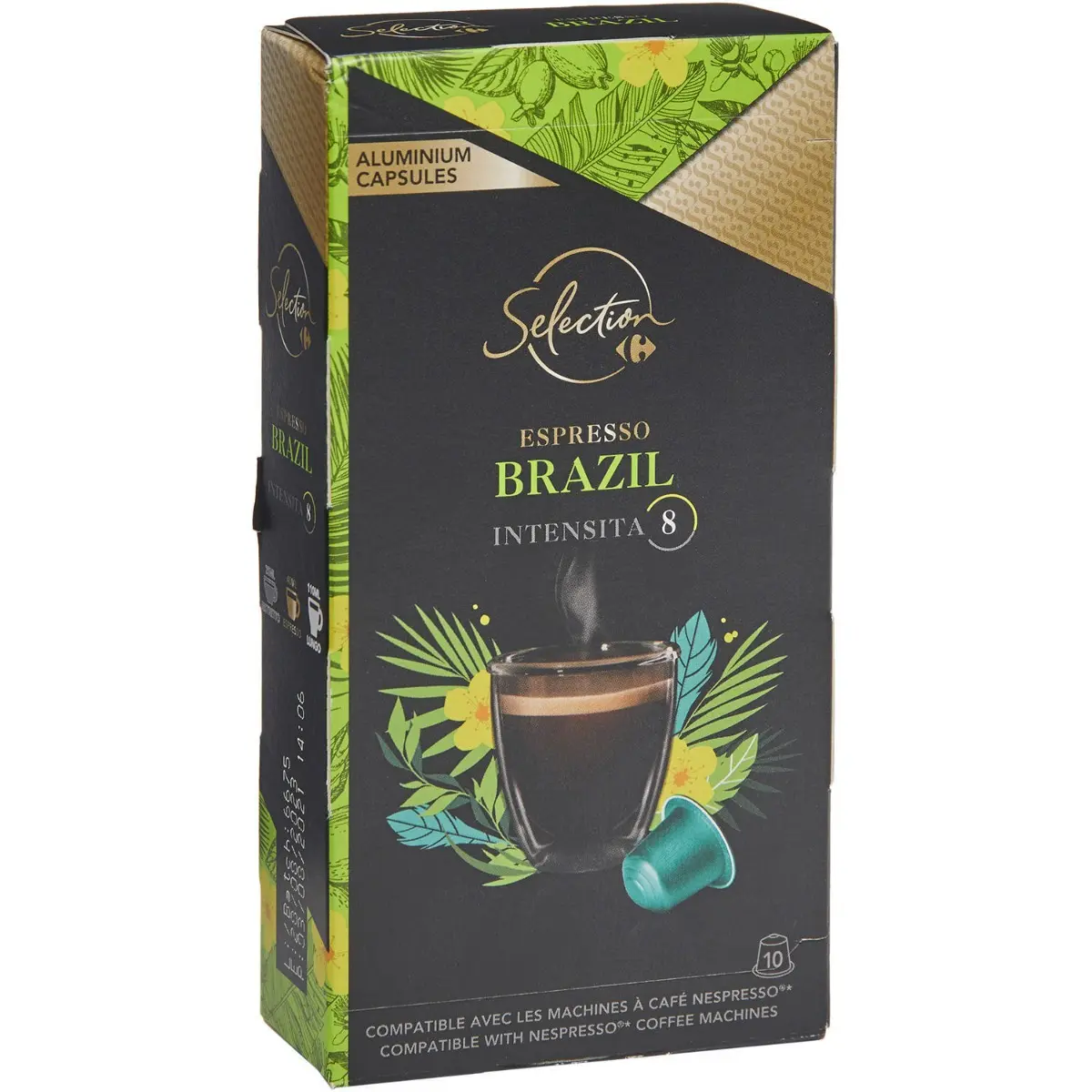 Cafea capsule Carrefour Selection, Brazil, 10 capsule