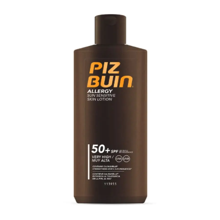 Lotiune cu protectie solara Piz Buin Allergy SPF 50+ pentru piele sensibila, 200 ml