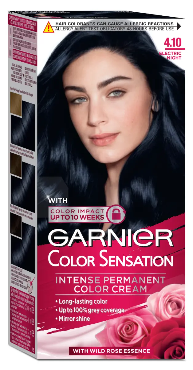 Vopsea de par permanenta Garnier Color Sensation 4.10 Hematit Misterios, cu amoniac 110 ml