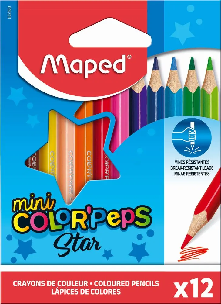 Set 12 creioane colorate Maped