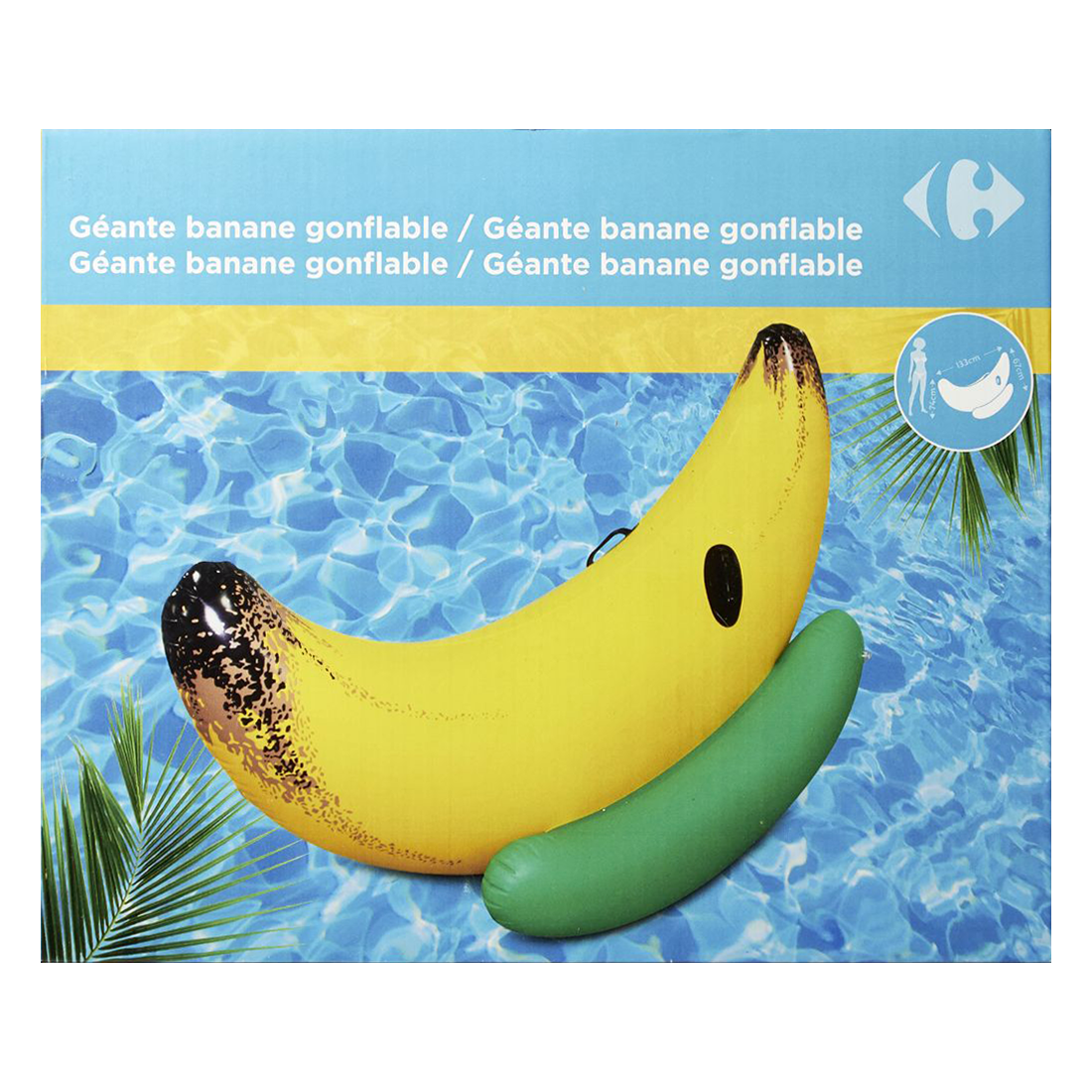 Banana plutitoare, 133x67x74 cm, Carrefour
