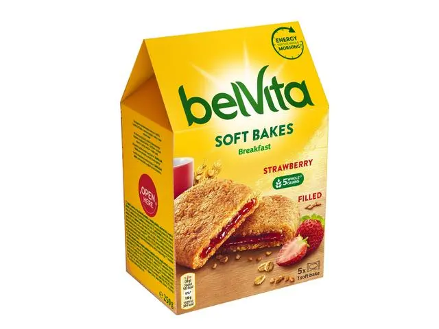 Biscuiti cu crema capsuni Belvita 250g