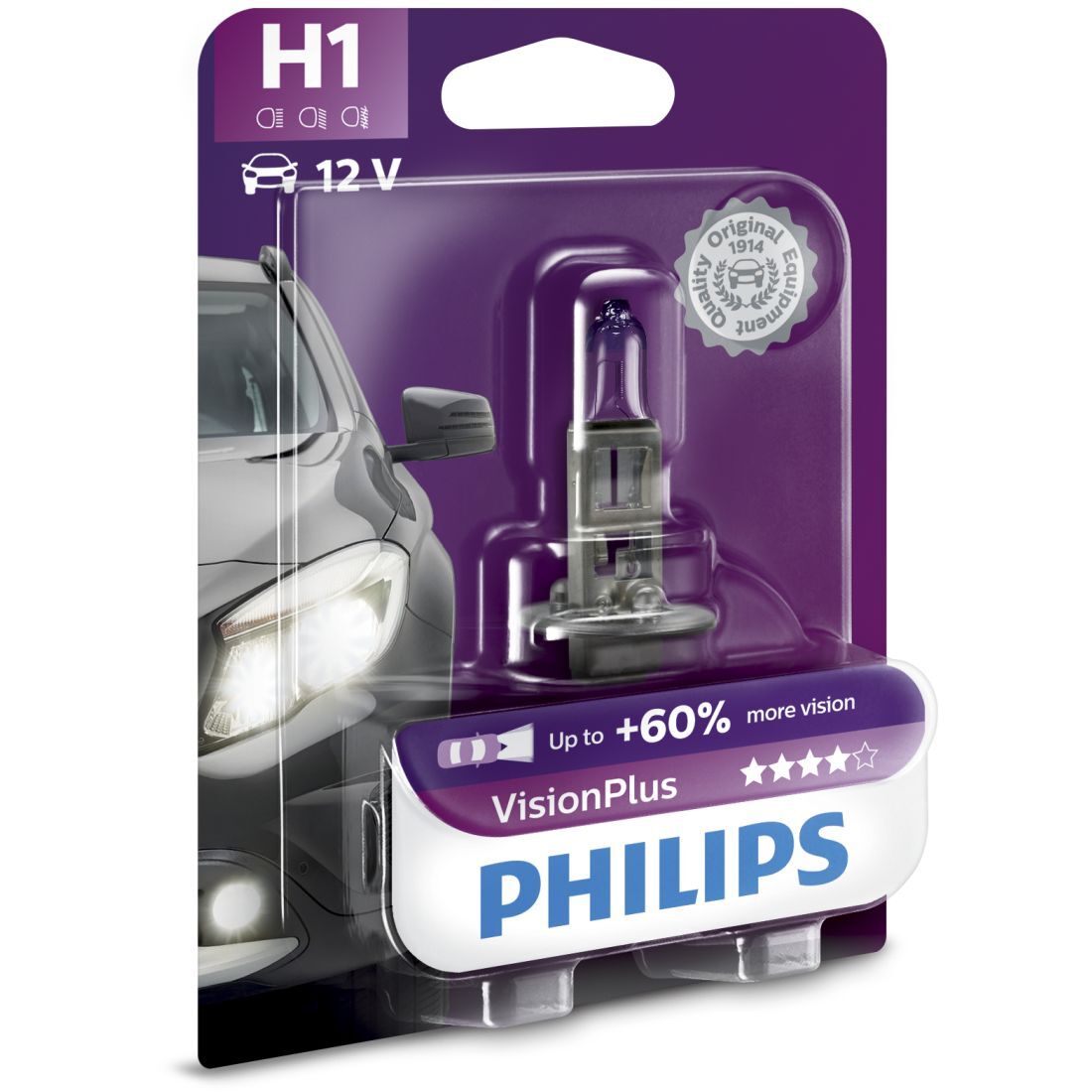 Bec auto H1 V.PLUS 12V 55W, Philips