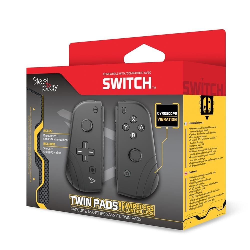 Set 2 controllere Steelplay pentru Nintendo Switch