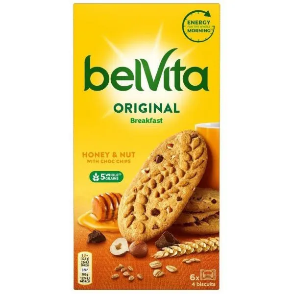 Biscuiti BelVita cu cereale integrale, alune si miere 300 g