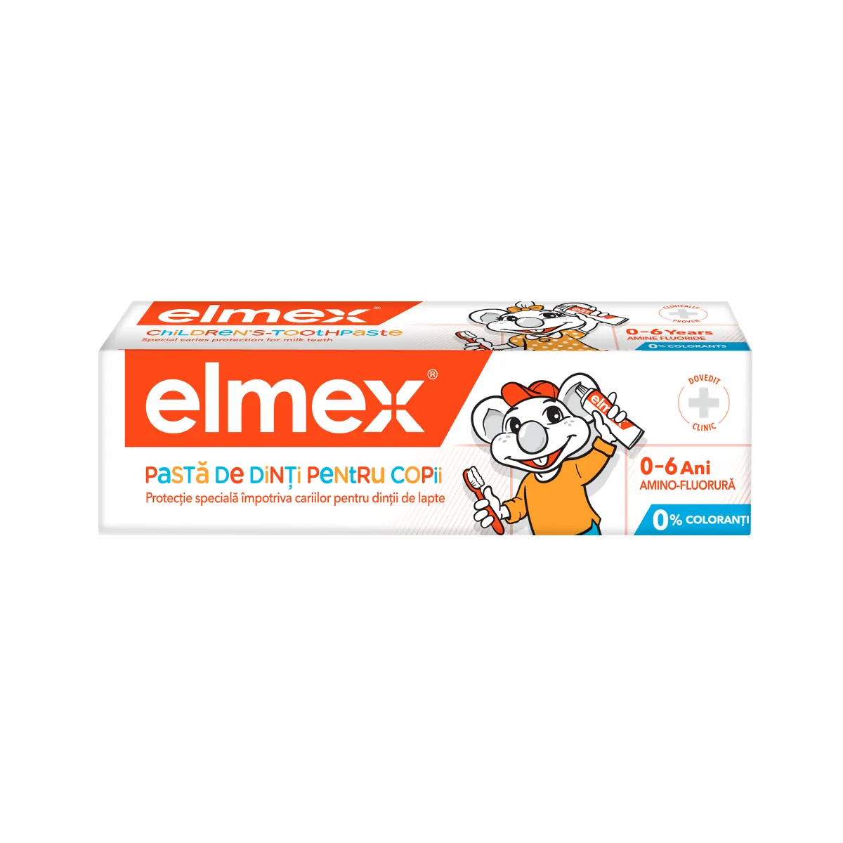Pasta de dinti elmex pentru copii, varsta 0-6 ani, 50 ml