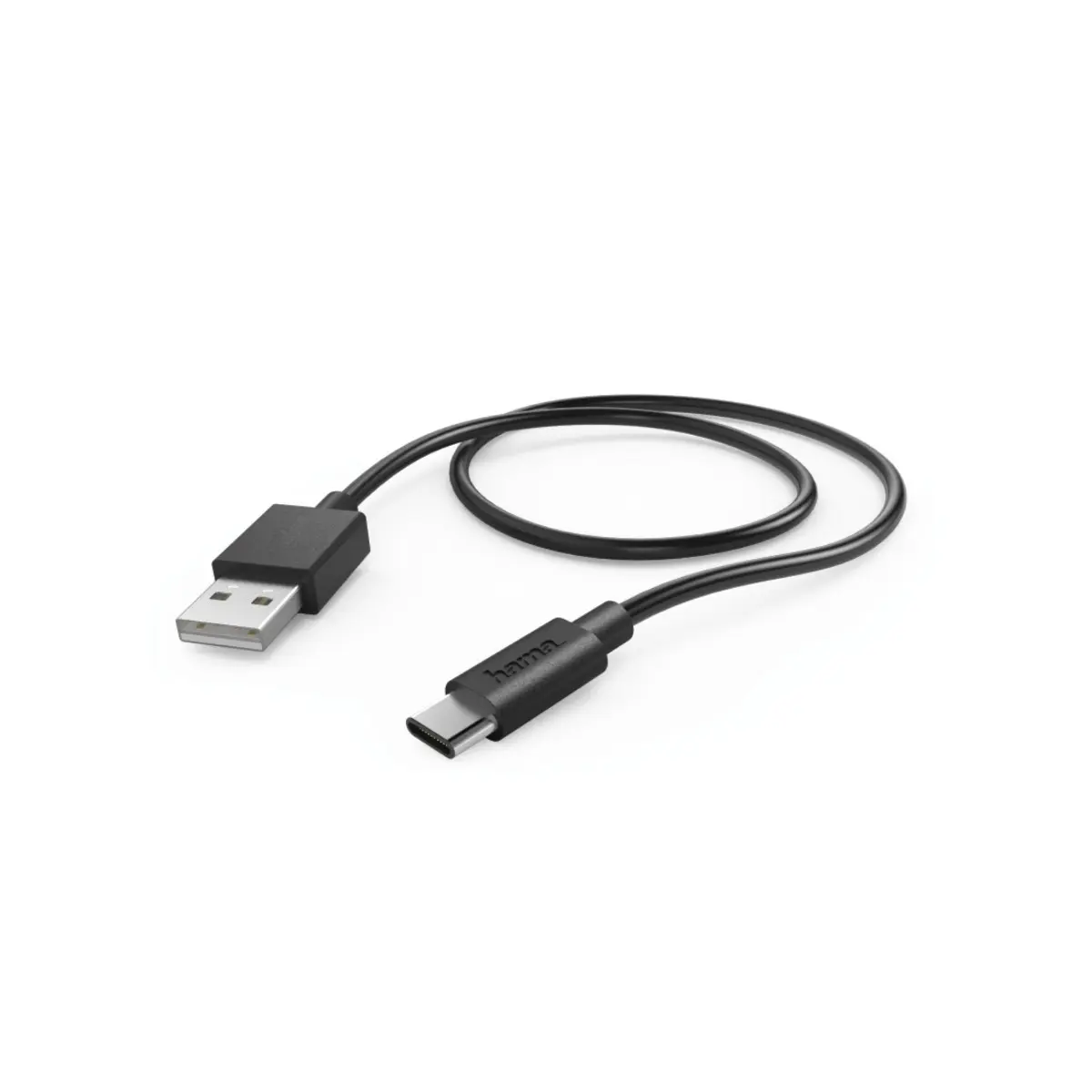 Cablu de incarcare / date Hama, USB tip C, 0.75 m, Negru