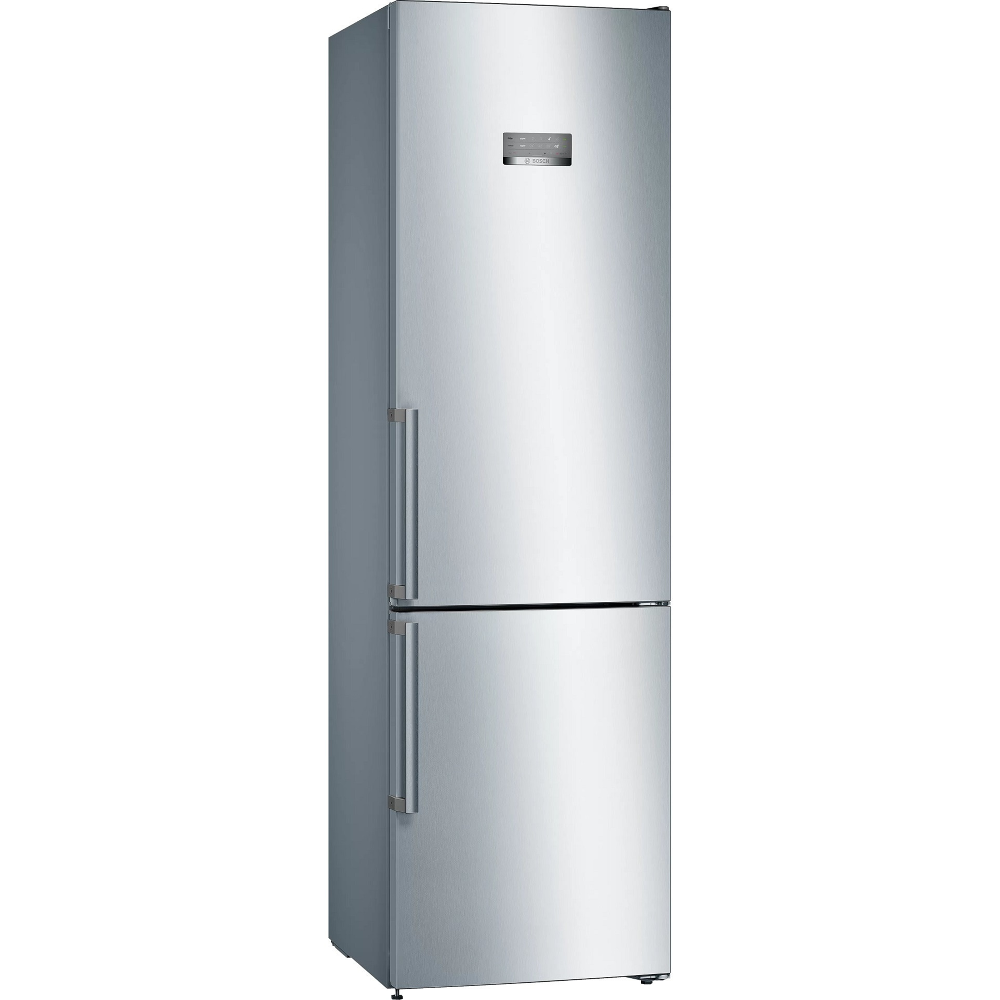 Combina frigorifica Bosch KGN397LEQ, 279 litri, Clasa E, H 203, Argintiu