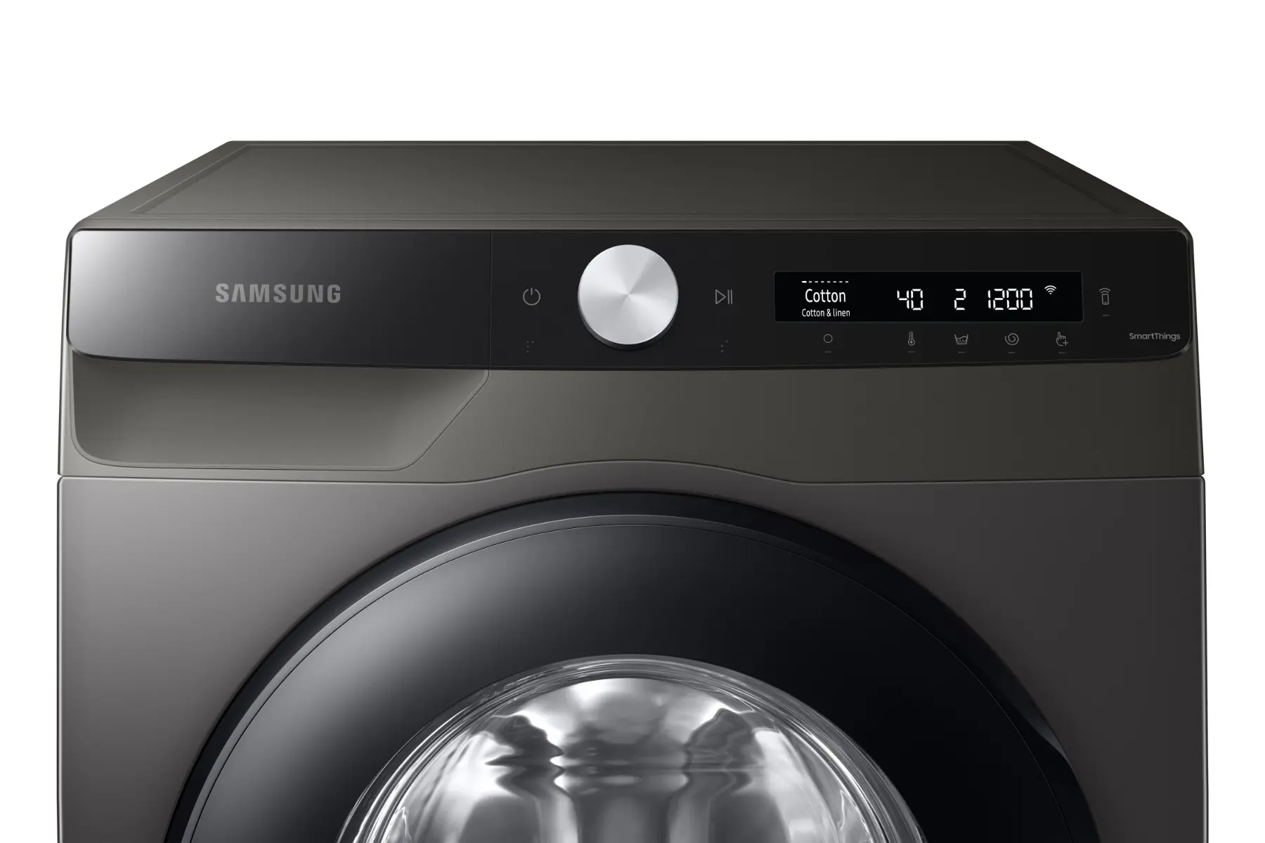 Masina de spalat rufe slim Samsung WW80T504DAXAS7, 8 kg, 1400 RPM, Clasa A, Inox