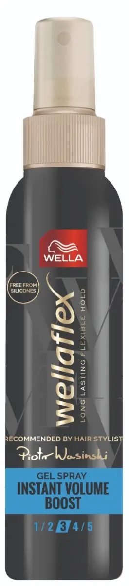 Gel spray Wellaflex black instant volume boost 3, 150ml