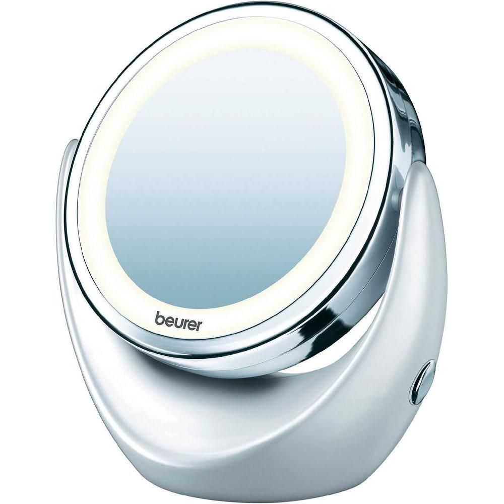 Oglinda cosmetica iluminata Beurer BS49, LED, Baterie, Argintiu