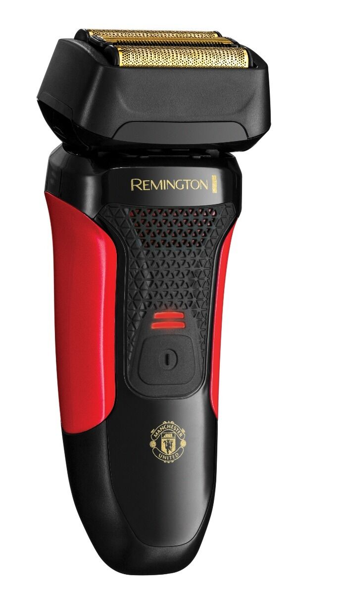 Aparat de ras Remington Style Series F4 Manchester United Edition F4005, ConstantContour, ControlCut,  rezistent la apa, Negru/Rosu