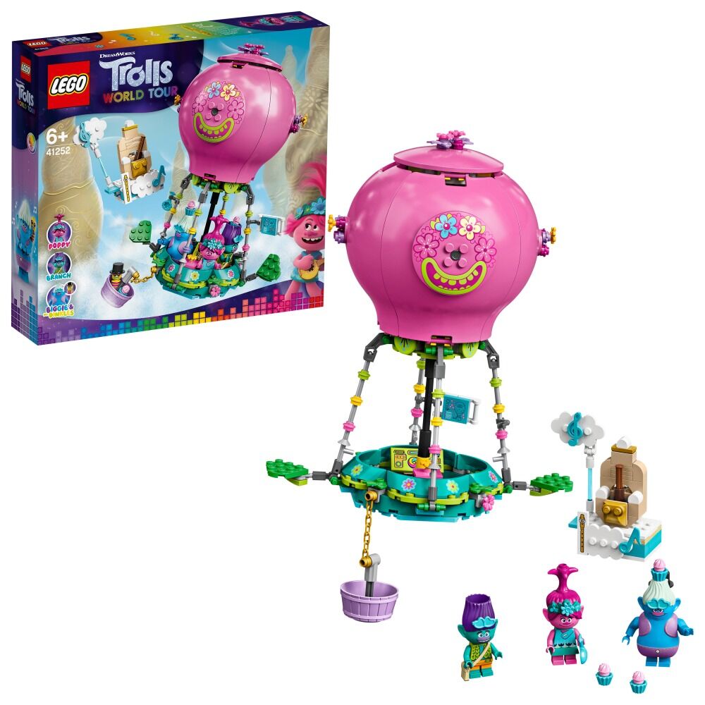 LEGO Trolls World Tour Aventura lui Poppy cu balonul cu aer cald 41252