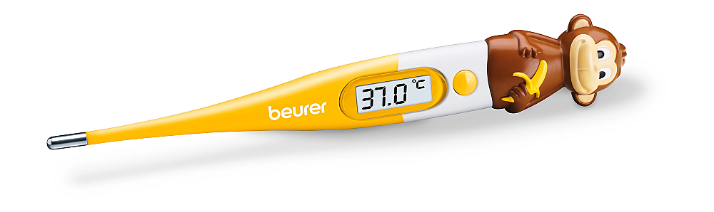 Termometru pentru copii cu varf flexibil Beurer BY11, Monkey