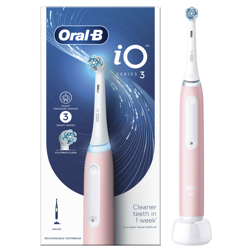 Periuta de dinti electrica Oral-B, iO3, Roz