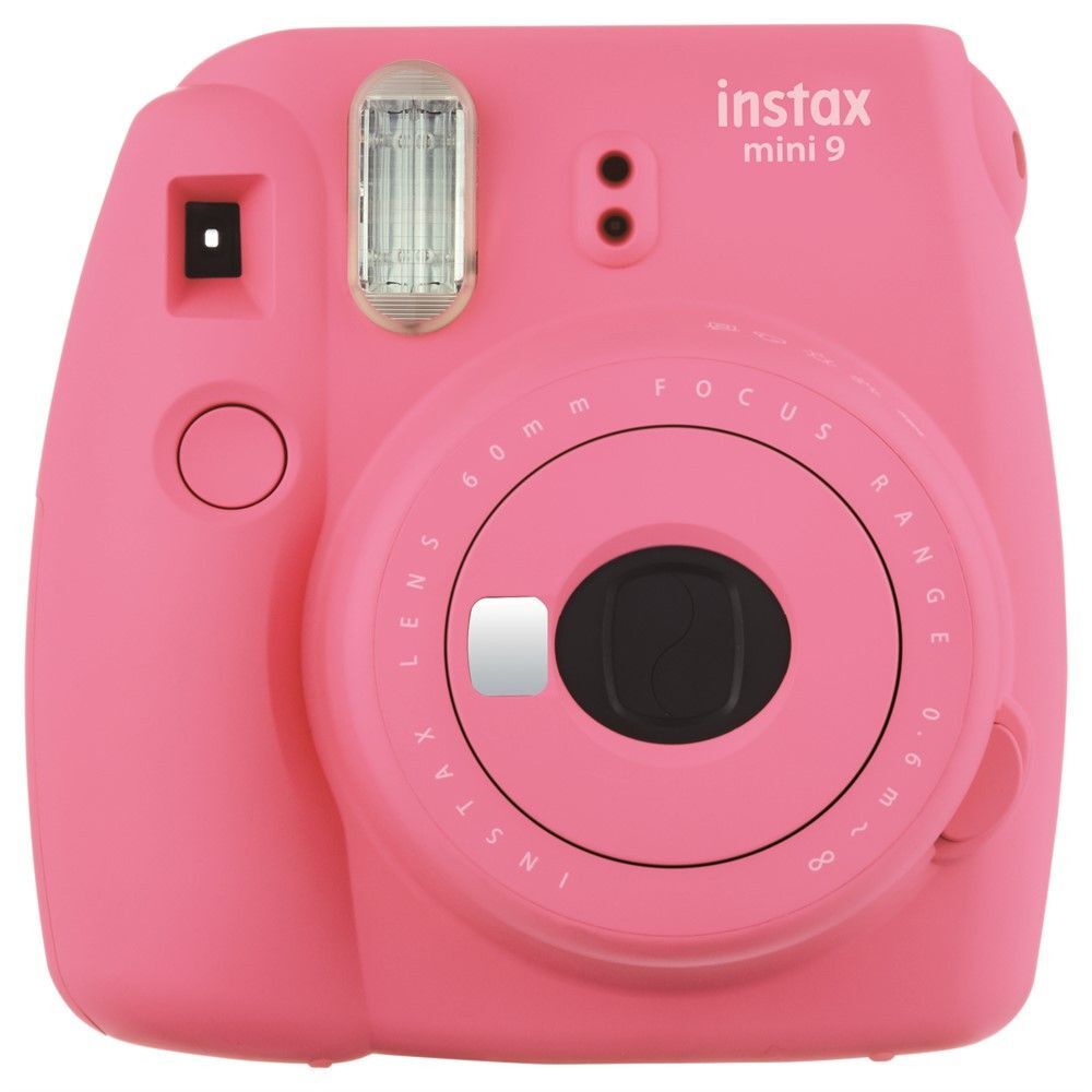 Camera foto instant Mini 9 Fujifilm, blitz integrat, 2 letile f:60, sistem manual, roz