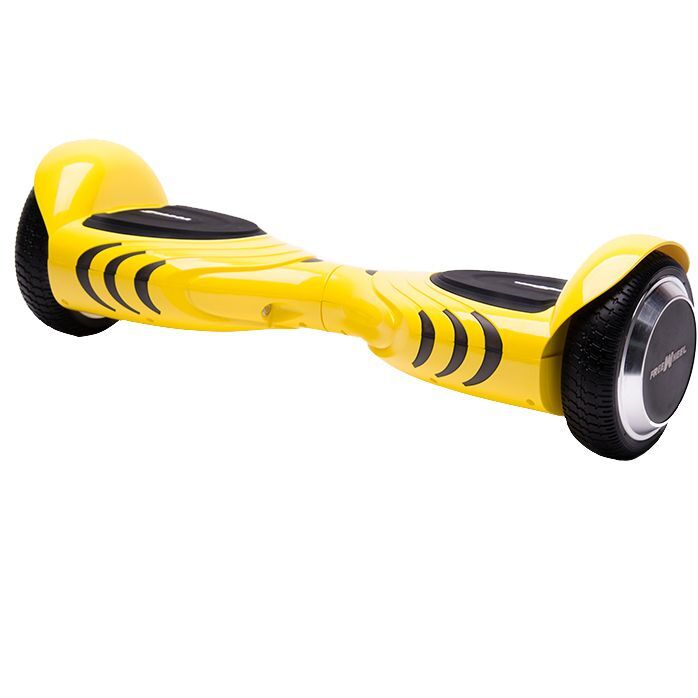 Hoverboard Vogue Freewheel, roti 6.5 inch, autonomie 15 km, viteza 12km/h, putere motoare 500W (2x250W), Galben
