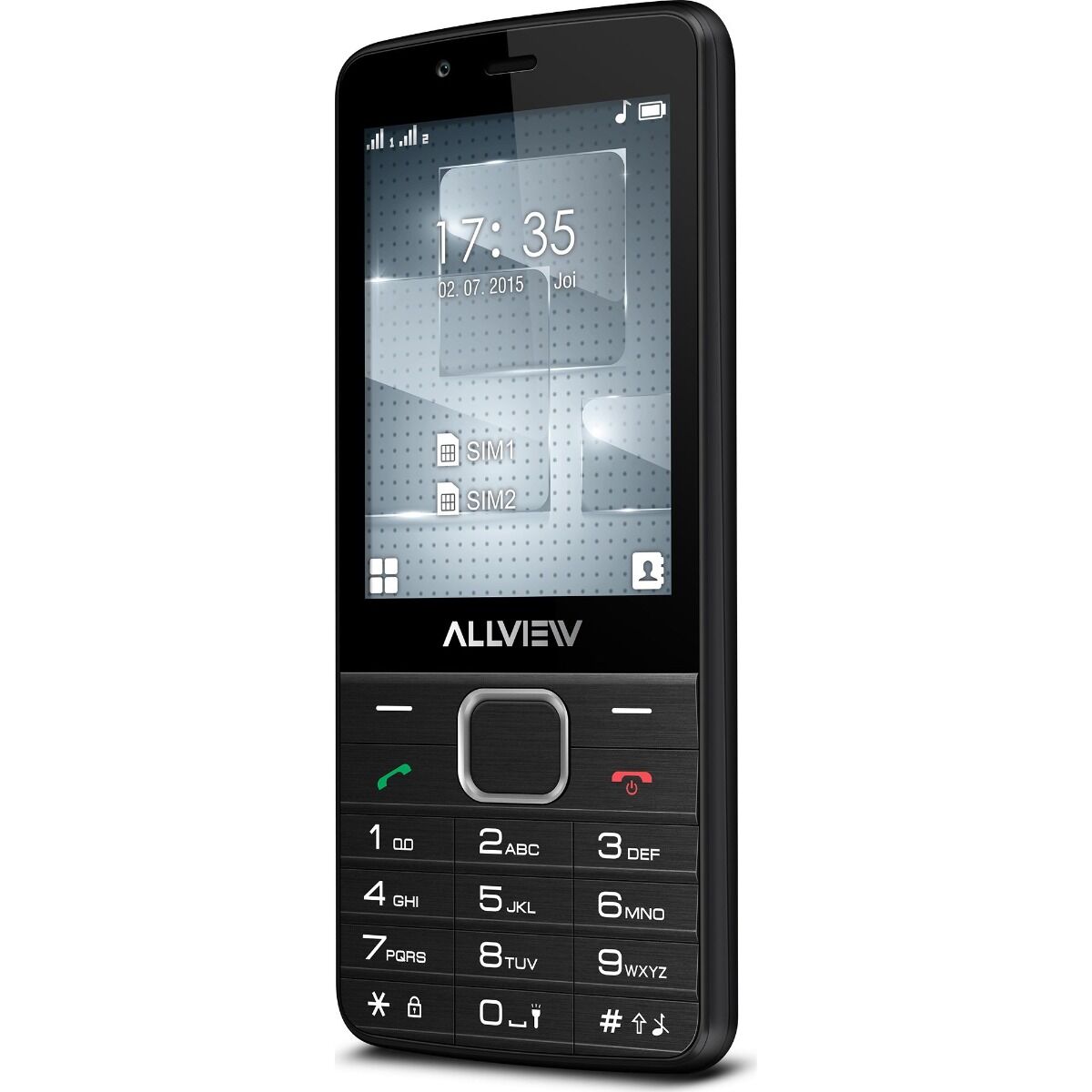 Telefon mobil Allview M10 Luna, Dual SIM, Mini SIM, MicroSD, Negru