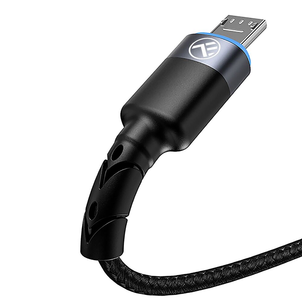 Cablu micro USB Tellur TLL155304, Micro-USB, USB-A, LED, 2 metri, Negru