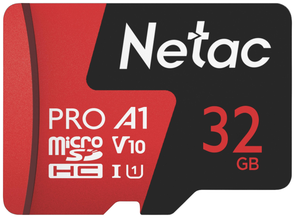 Card de memorie Netac, 32GB, microSDHC + Adaptor SD