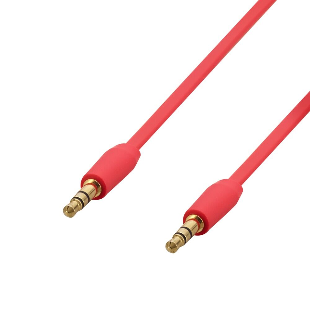 Cablu audio Jack M/M Poss PSJAC120RD, 1.2 m, 2.5 mm, Rosu
