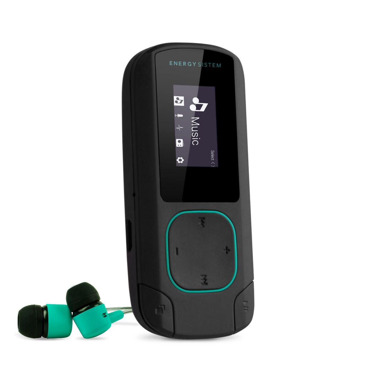 MP3 Player Clip Energy Sistem, Bluetooth, 8 GB Memorie, slot Micro SD, Radio FM, Mint