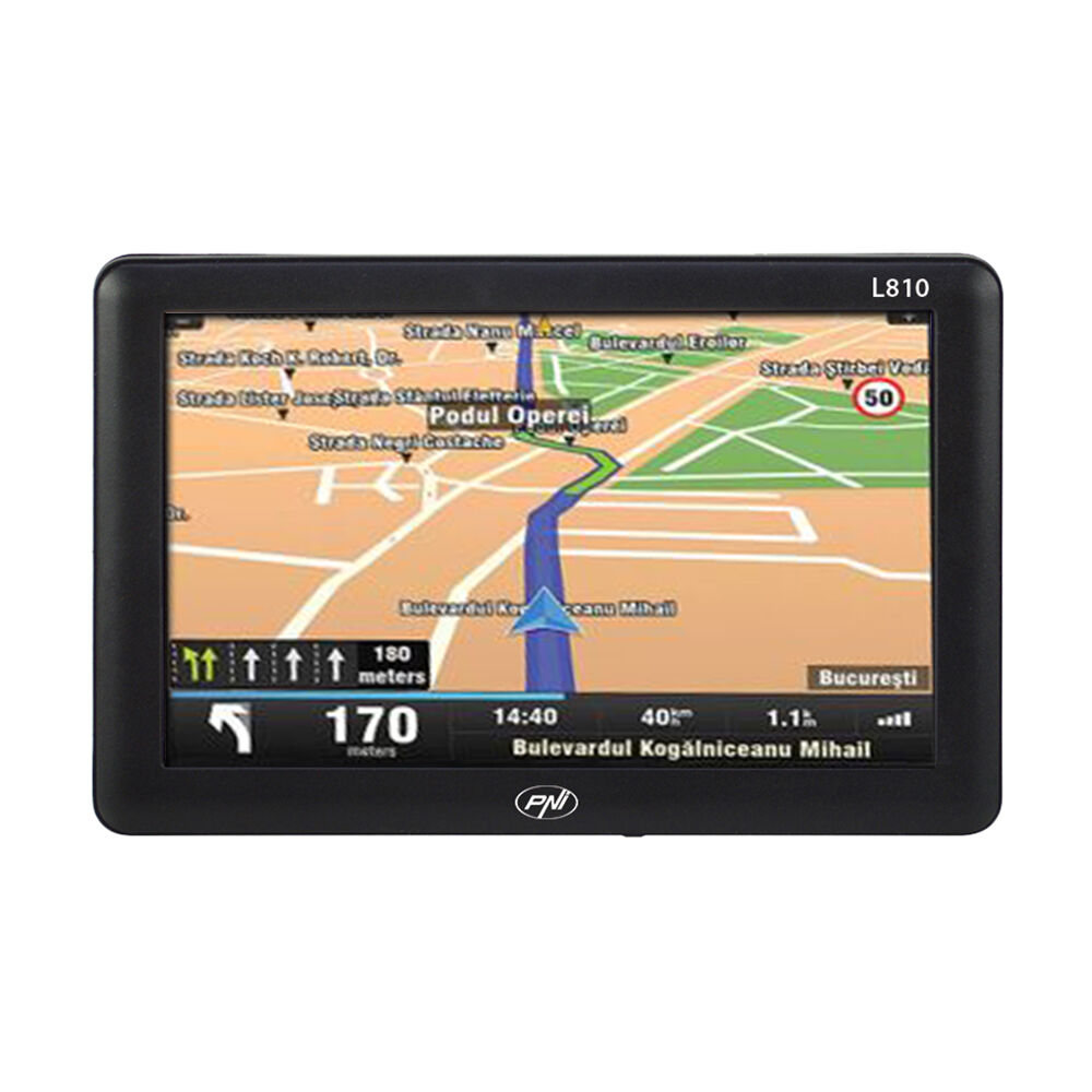 Sistem de navigatie GPS PNI L810 ecran 7 inch, harta Europei Mireo Don't Panic + Actualizari pe viata a hartilor