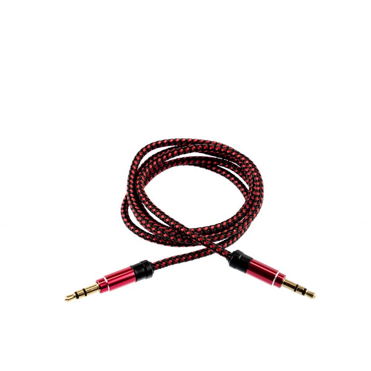 Cablu audio Tellur 3.5 mm, 1 M, Rosu