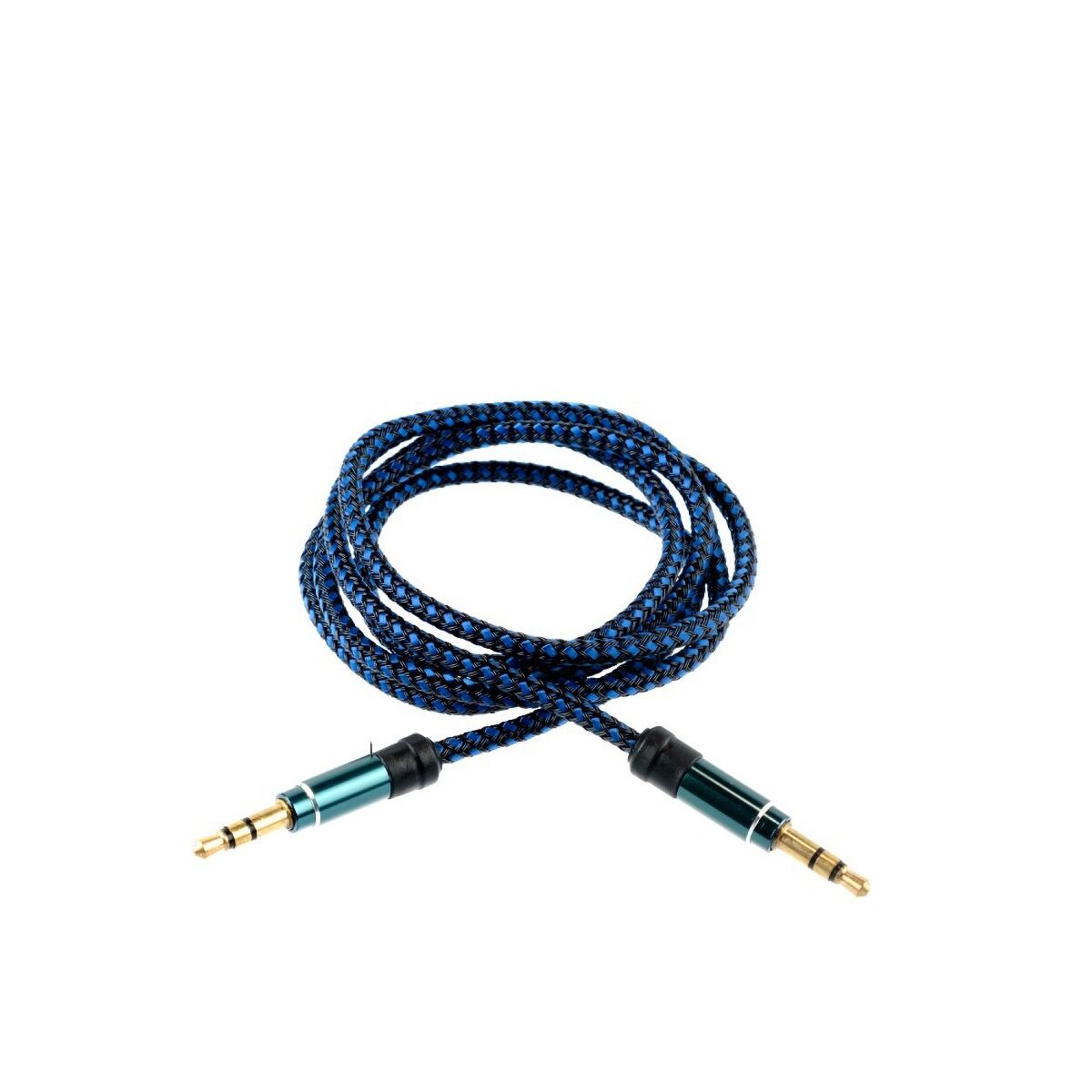 Cablu audio Tellur 3.5 mm, 1 M, Albastru
