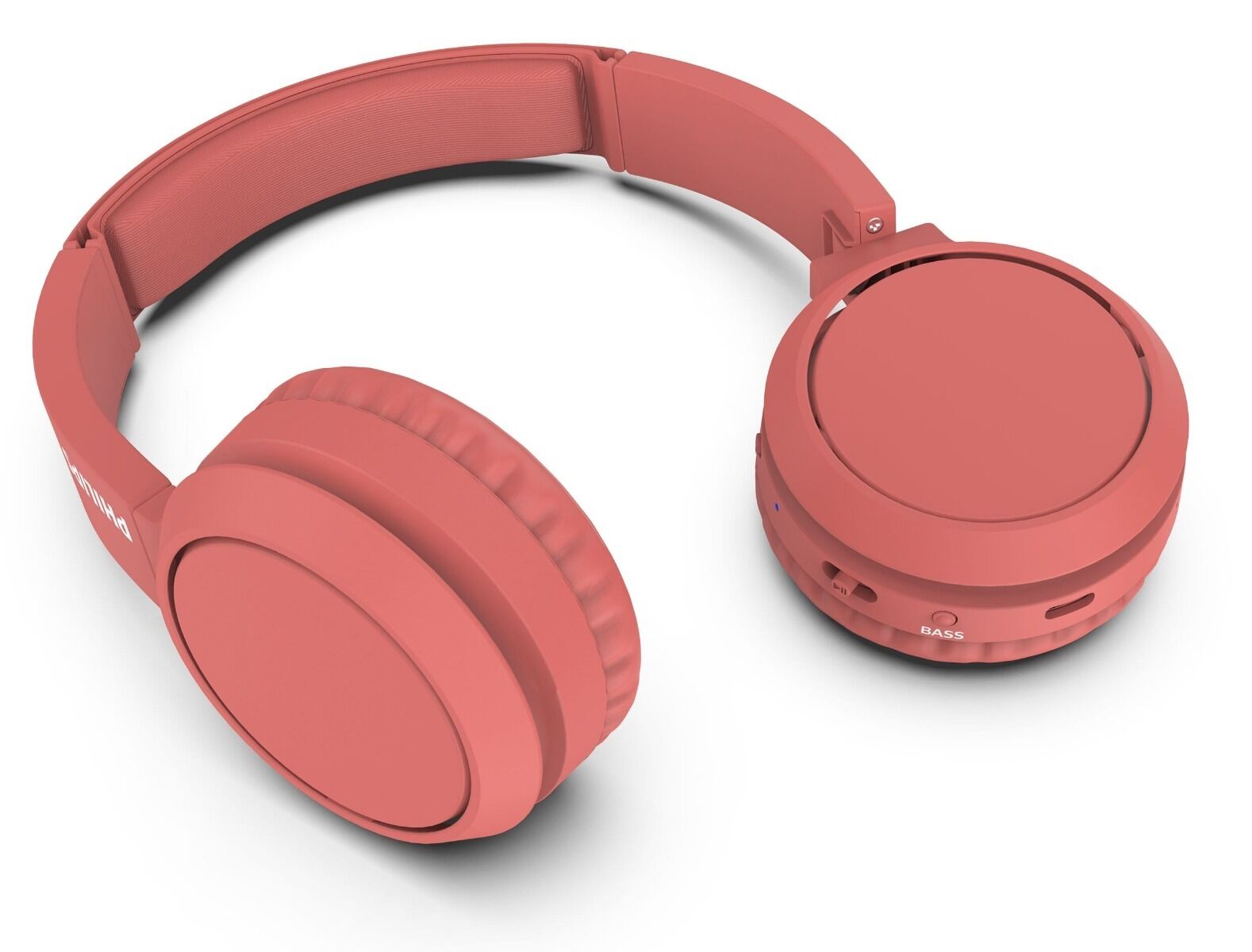 Casti audio on-ear Philips TAH4205RD, Bluetooth, Microfon, Rosu