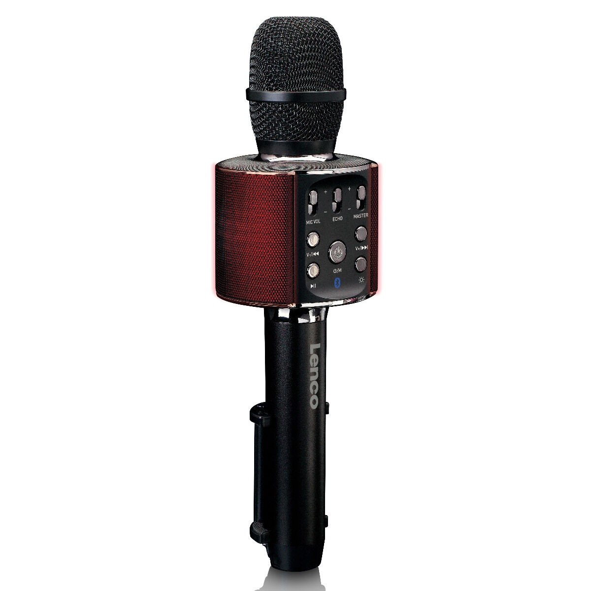 Microfon karaoke cu bluetooth Lenco BMC-090, Negru