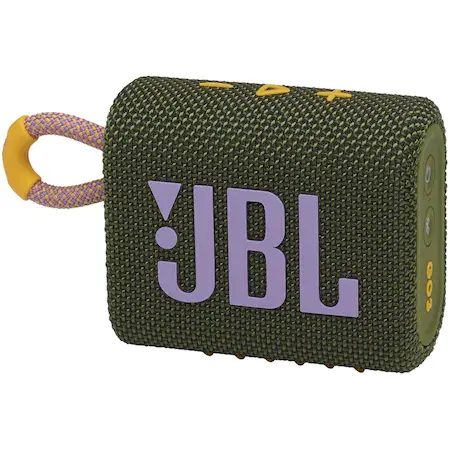 Boxa portabila JBL GO3, IPX67, Bluetooth, 4W, Verde