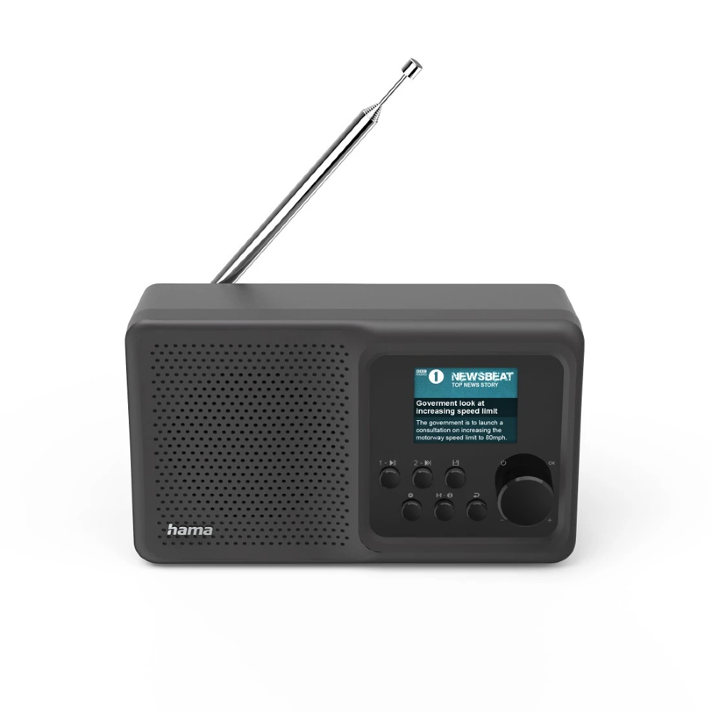 Radio digital Hama DR5BT, Bluetooth, Negru
