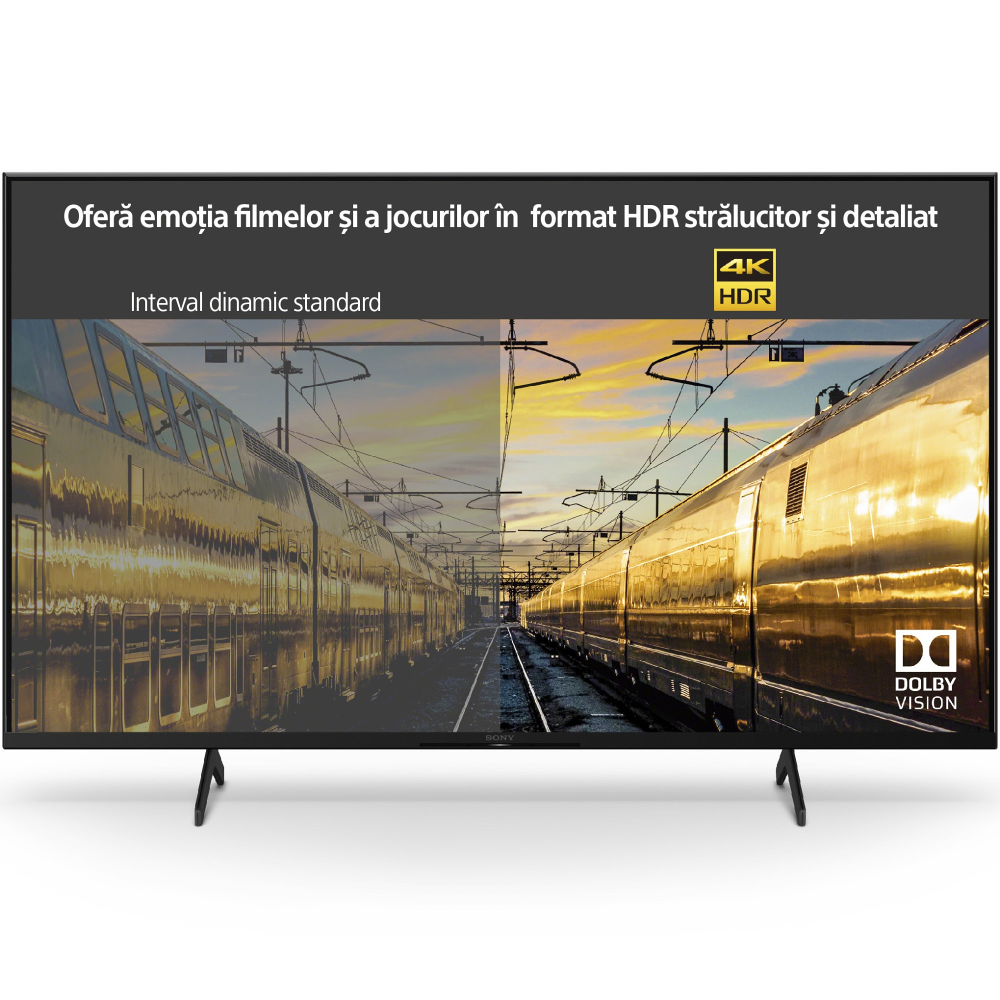 Televizor LED Smart Sony Bravia 43X80K, 4K Ultra HD, Google TV, HDR, 108 cm, Clasa F