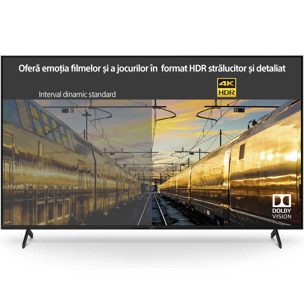 Televizor LED Smart Sony Bravia 55X80K, 4K Ultra HD, Google TV, HDR, 139 cm, Clasa G