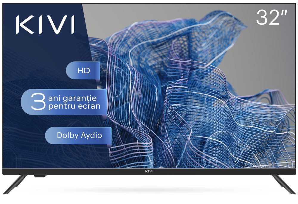 Televizor LED, Non-Smart KIVI 32H550NB, 80 cm, HD, Clasa G, Negru