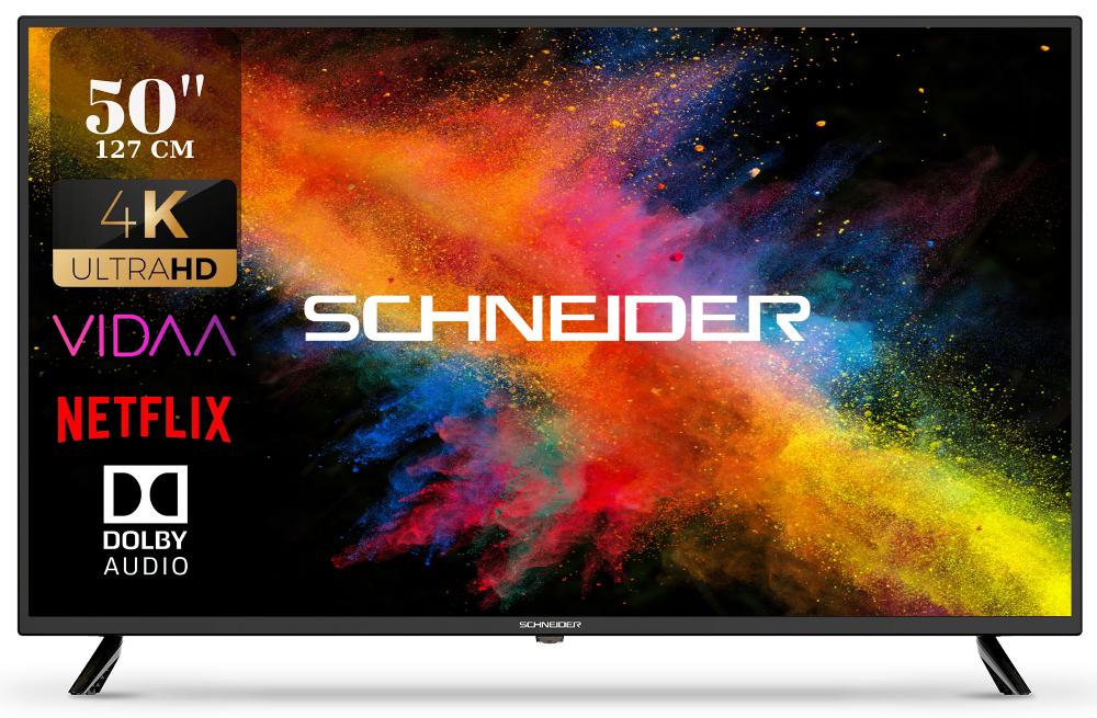Televizor LED Smart Schneider 50-SC690K, 126 cm, 4K Ultra HD, Negru