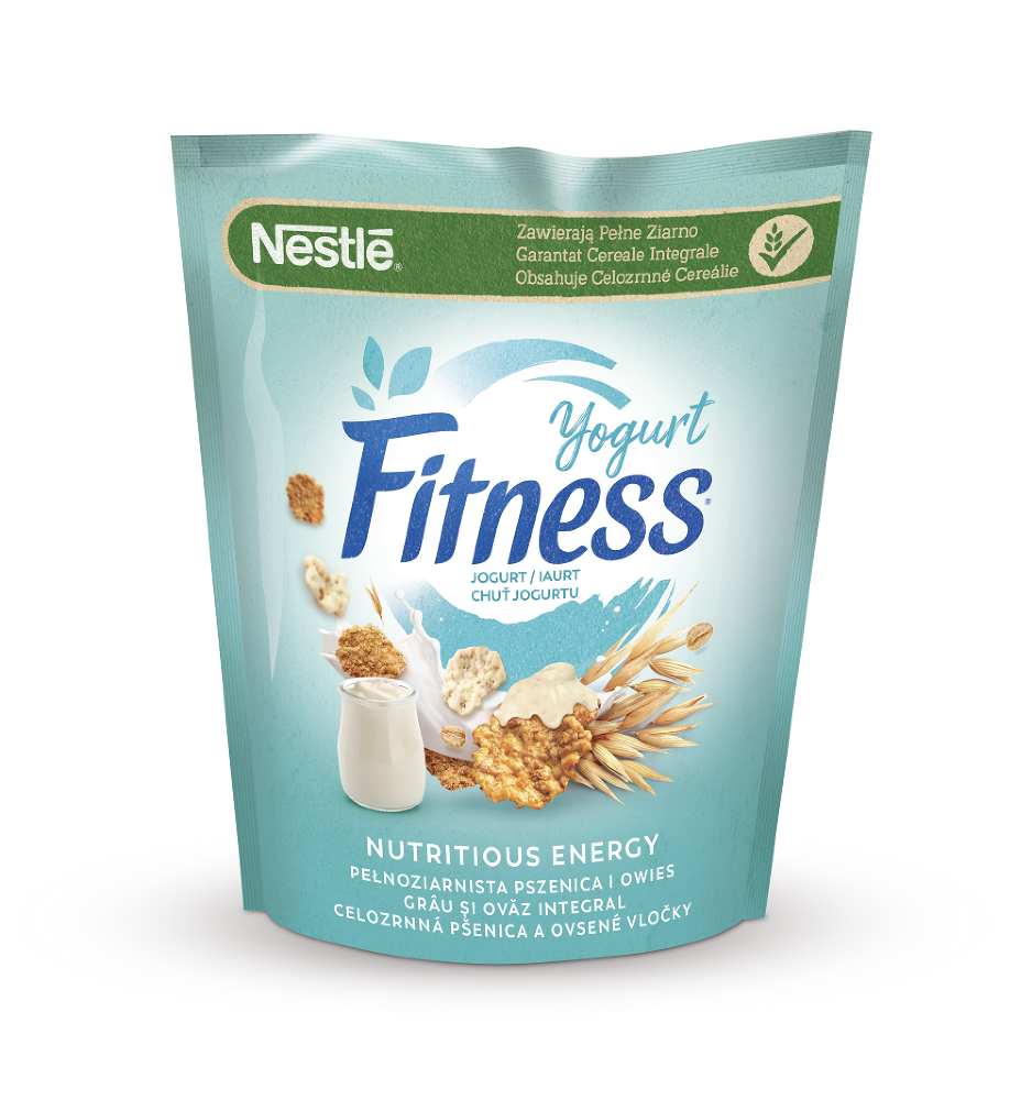 Cereale Nestle Fitness cu iaurt pentru mic dejun, 425g
