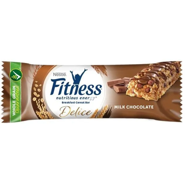 Baton de cereale Fitness Nestle cu ciocolata cu lapte 22.5 g