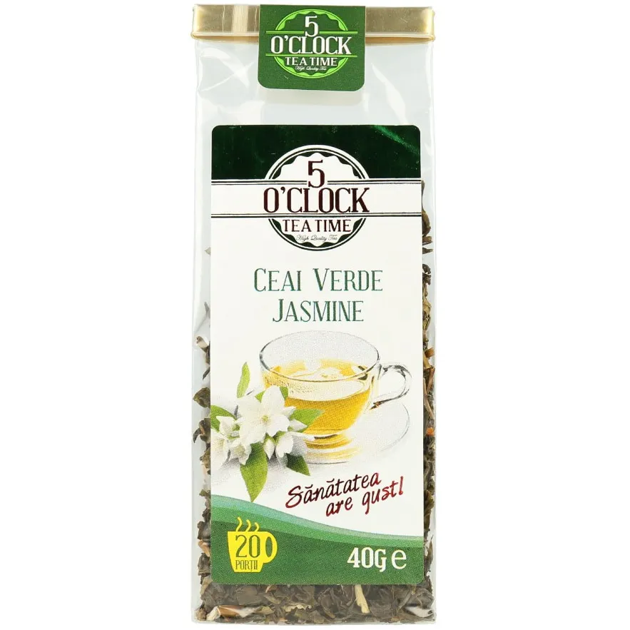 Ceai Verde Jasmine, 5 O'Clock Tea, 40 g