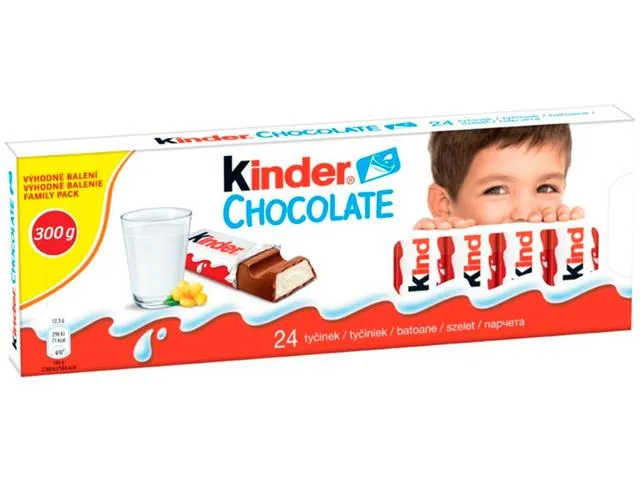 Batoane de ciocolata cu lapte Kinder Chocolate cu crema de lapte 300 g