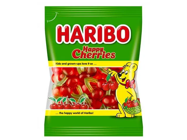 Bomboane gumate Haribo Happy Cherries cu aroma de fructe 100 g