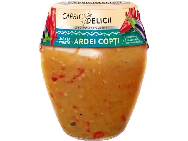 Salata de vinete cu ardei copti Capricii si Delicii 300g