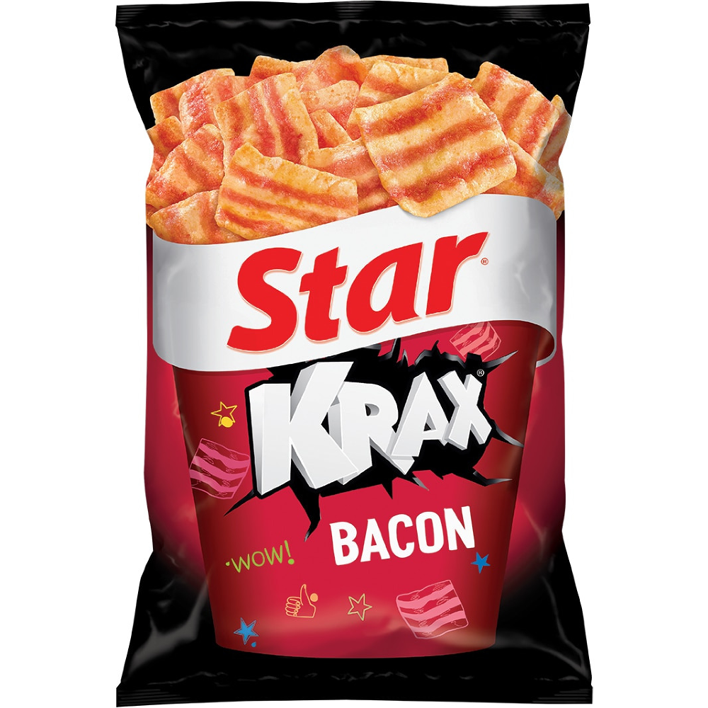 Snacksuri Star Krax Original cu gust de bacon, 65g