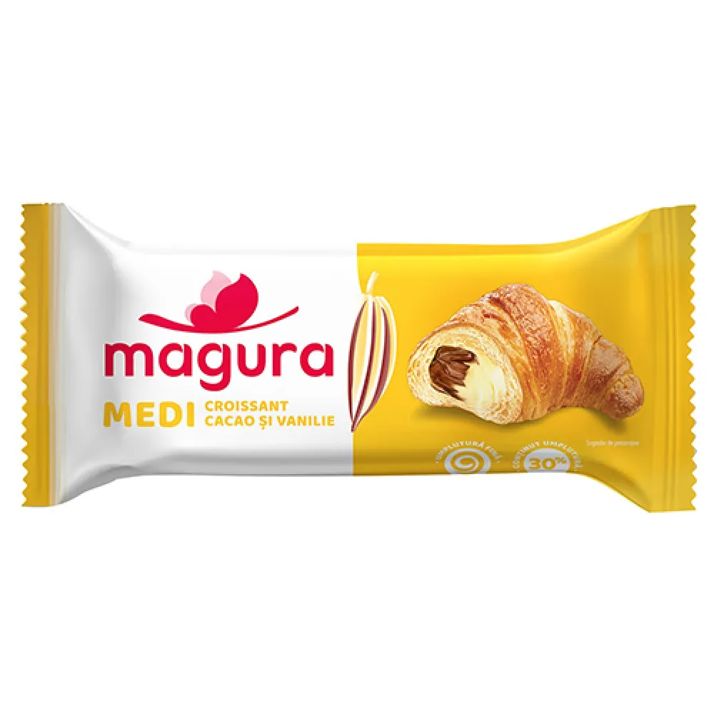 Croissant Magura cu cacao si vanilie 80g