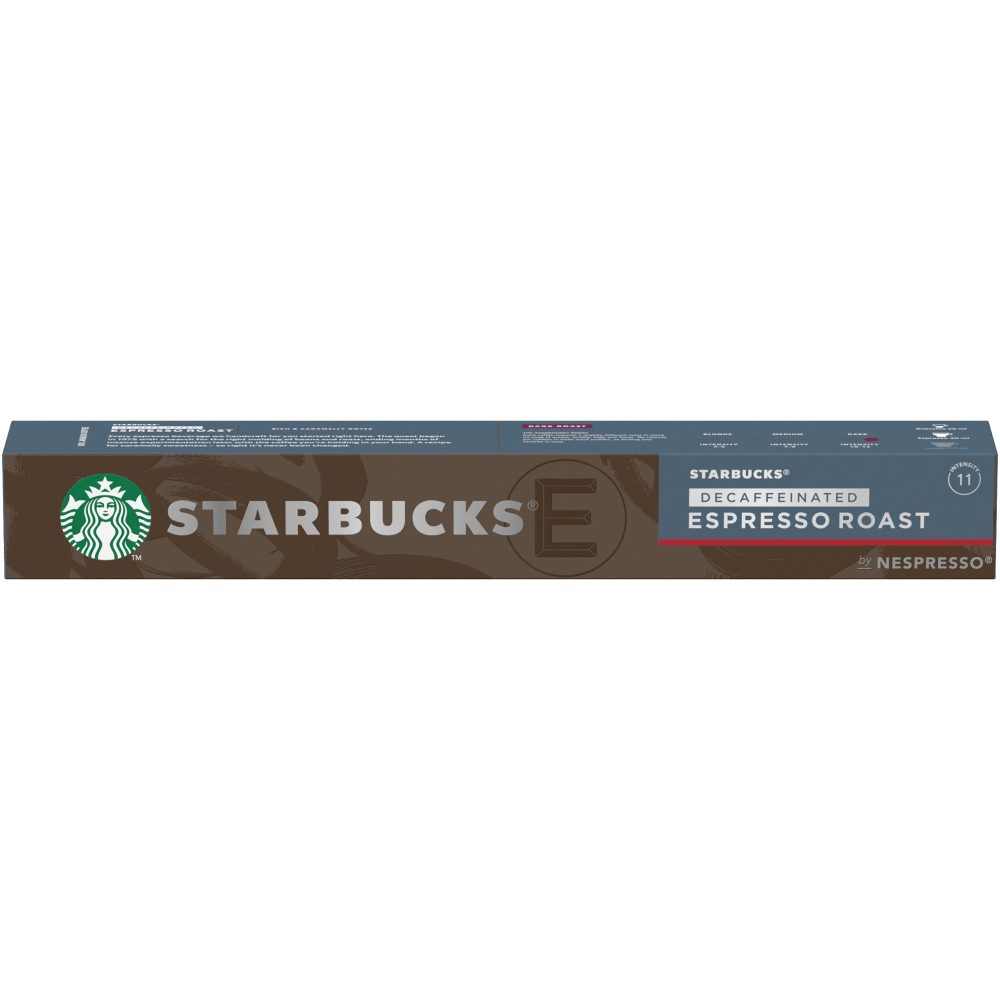 Capsule cafea decofeinizata Starbucks Decaffeinated Espresso Roast by Nespresso, 10 capsule, 57g