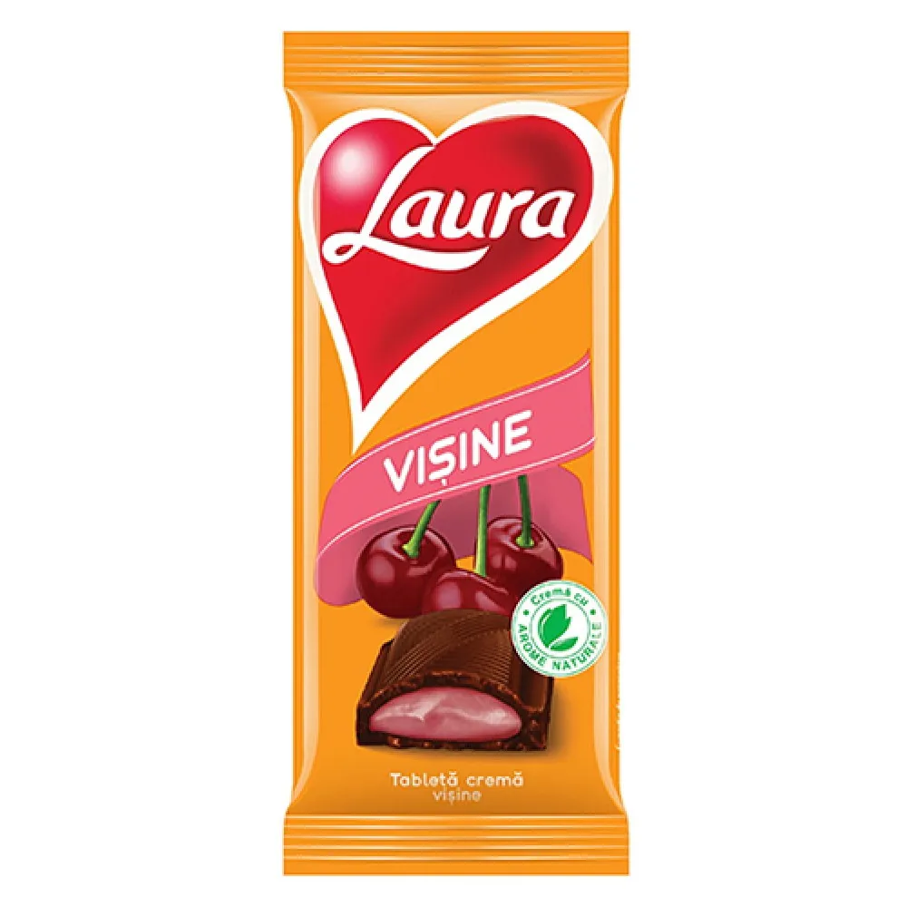 Ciocolata Laura cu crema de visine 92g