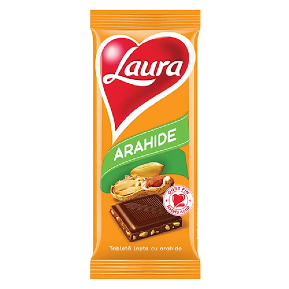 Ciocolata Laura cu arahide 85g