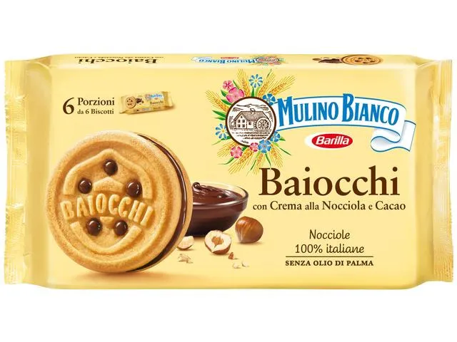 Biscuiti cu crema alune&cacao Mulino Bianco 336g